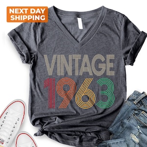 chemise vintage 1963, chemise 62e anniversaire, fête 62e anniversaire, chemise 1963, 62e anniversaire homme, cadeau 62e anniversaire, chemise né en 1963