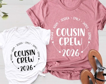Custom Cousin Crew Shirt, Family Cousin Gifts, Holiday Shirt, Family Trip Shirt, Cousins T shirts, Matching Cousin Shirt, Vacation Shirt