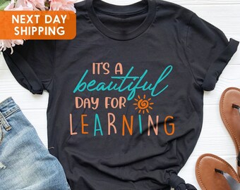 Teacher Shirt, It's a Perfect Day For Learning Tee, Team Teacher Tee, Learning Shirt, Teach Love Inspire Shirt, Teacher Shirts, Gift For Him