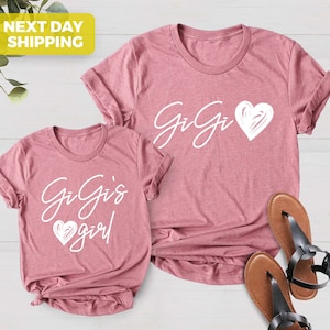 Gigi&#39;s Girl Shirt, Gigi&#39;s Boy, Gigi Shirt, Matching Gigi and Me Shirts, Mother&#39;s Day Gift, New Gigi Gift, Mother&#39;s Day Shirt