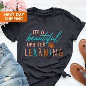 Teacher Shirt, It&#39;s a Perfect Day For Learning Tee, Team Teacher Tee, Learning Shirt, Teach Love Inspire Shirt, Teacher Shirts, Gift For Him