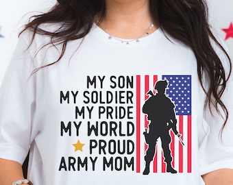 Proud Army Mom Shirt: Military Family Tee, Gift for Mom