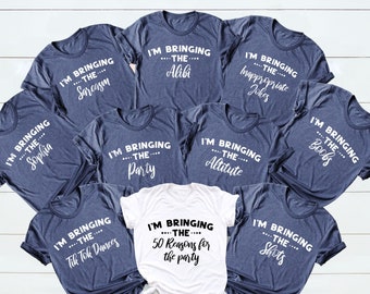 Custom Funny Birthday Group Shirts, I'm Bringing The Birthday Party T-Shirt, 50th Birthday Shirt, Birthday Tee, Birthday Gift, Group Shirt