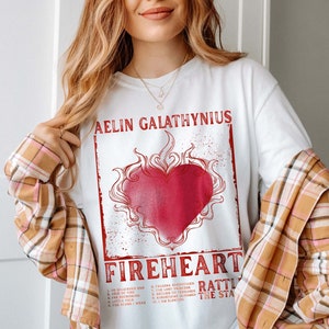 Aelin Galathynius Shirt, Fireheart Shirt, Terrasen Tee, Throne Of Glass Shirt, Kingsflame The Thirteen, Book Lover Gift, SJM Comfort Colors®