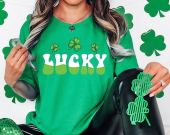 St. Patrick's Day Lucky T-Shirt, Shamrock Shirt, Lucky Shirt, Womens St Patty's Day Shirt, St. Patrick's Day Tee, St. Patrick's Day T-Shirt