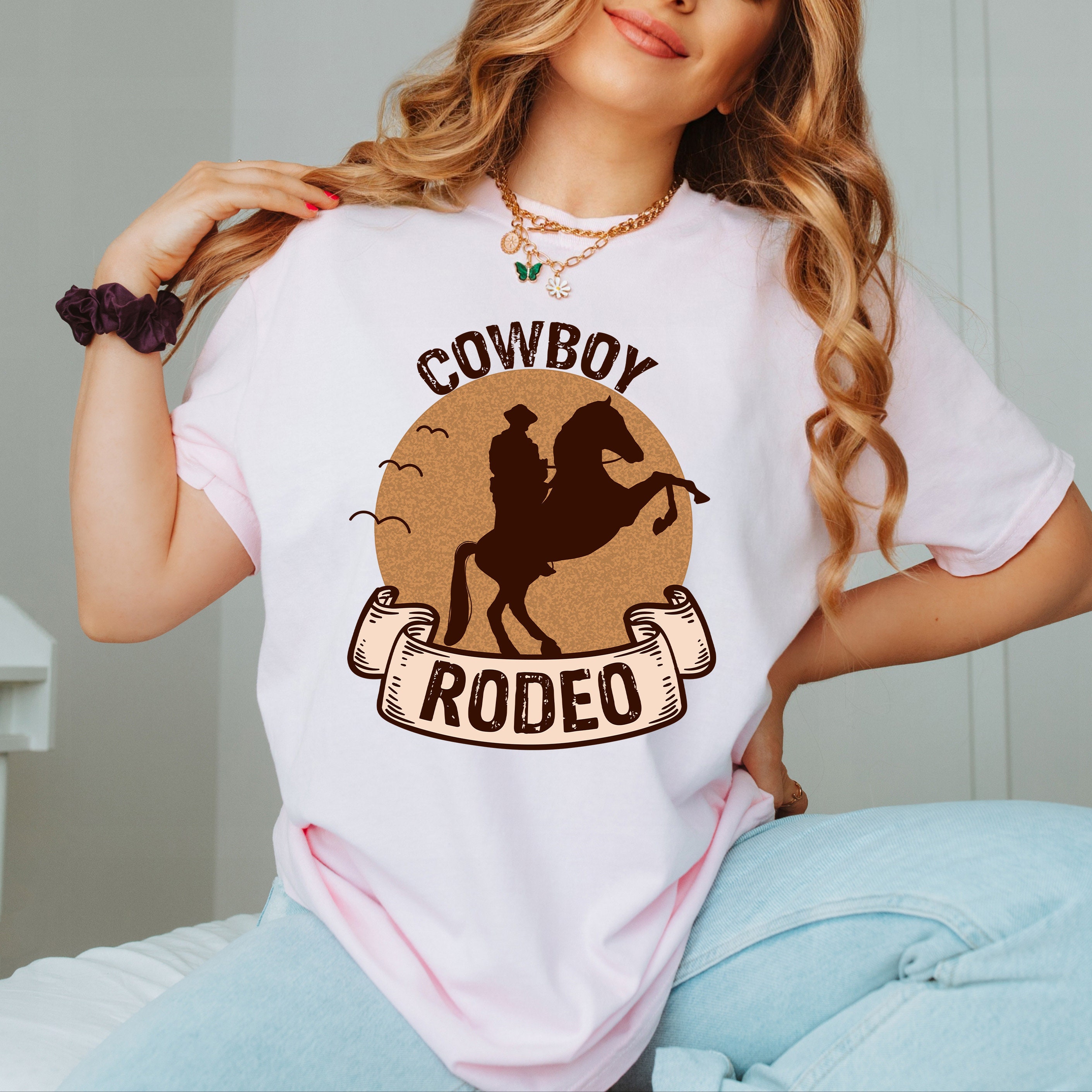 Western Cowboy Graphic T-shirt, Retro 90s Western Shirt, Cool 