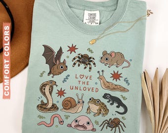Love The Unloved Comfort Colors Shirt, Cute Weird Animal Tee, Retro Entomology Tshirt, Science Nerd Tee, Bug Lover Gift, Biology Teacher Tee