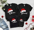 Matching Family Christmas Shirts, Family Christmas Shirt, Matching Xmas Tees, Custom Name Christmas Tee, Matching Noel Family Gift, Xmas Tee