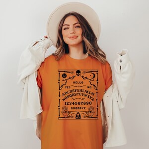 Spirit Board Shirt, Witchy Planchette Pullover, Gothic Wiccan Shirt, Witchy Mom Shirt, Magic Witchy Shirt,Witchy Hands Shirt,Halloween Shirt image 3