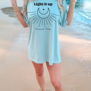 Light It Up SJM Shirt, Crescent City Shirt, Bookish Shirt, Acotar Velaris Shirt, House Of Earth, Comfort Colors® SJM, Book Lover Shirt image 6