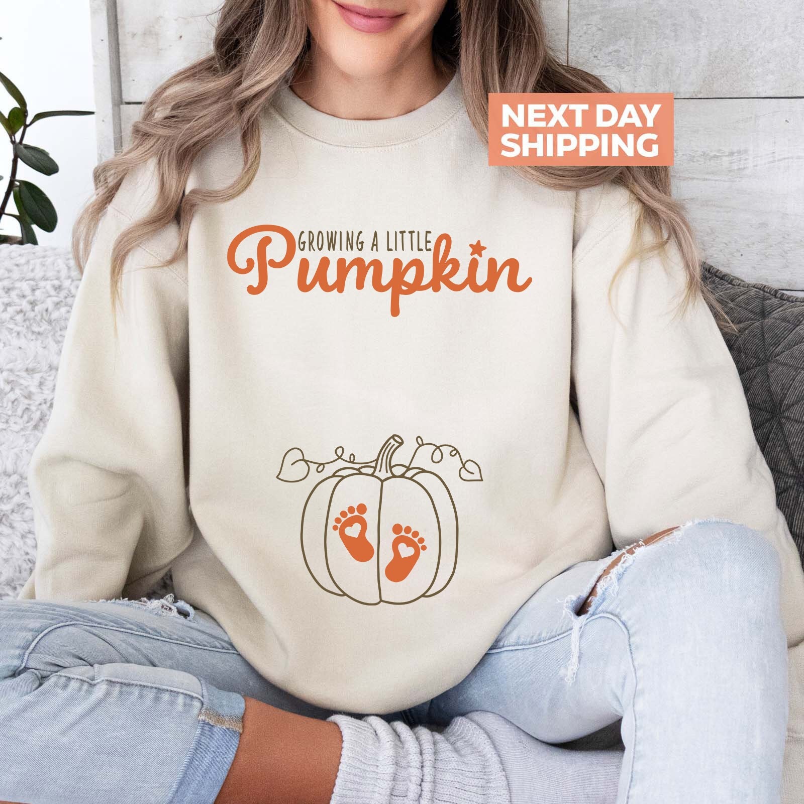 Pumpkin Sweatshirt - Etsy