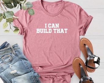 Ich kann das bauen, Holzarbeit Shirt, Tischler Shirt, Vatertags Shirt, Holzarbeiter Geschenk Shirt, Handwerker Shirt, Geburtstagsgeschenk für Ehemann