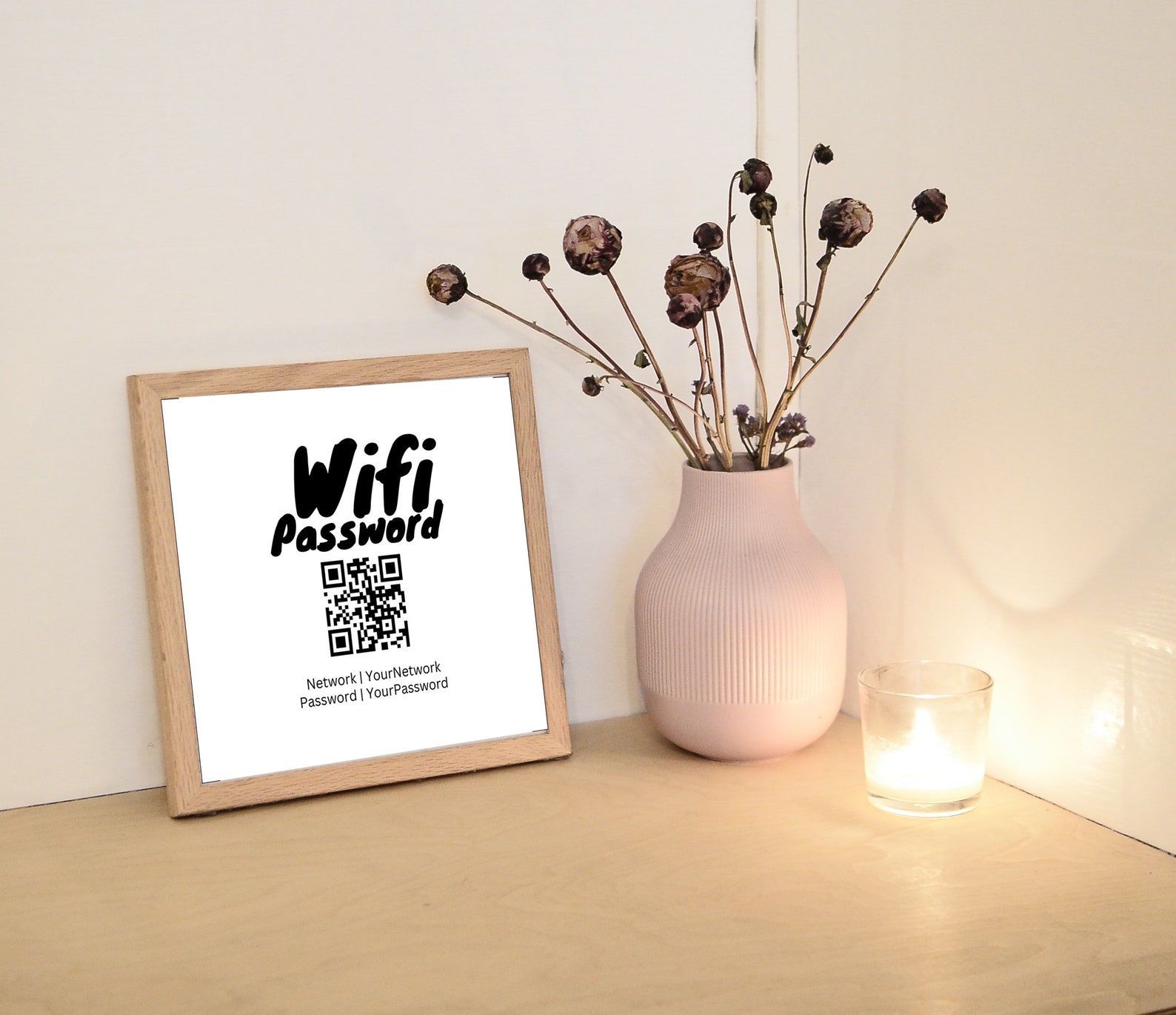 5 Different Design QR Code Sign QR Code Wifi Sign QR Wifi - Etsy
