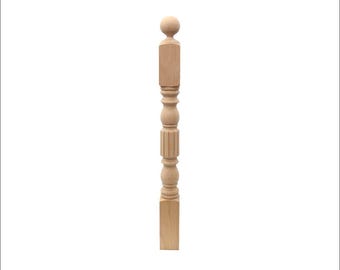 Balusters, Wood lathe, Stair railing, stair spindle, Wooden stair spindle, Lathe stair spindle, Wooden Baluster, Balustrade