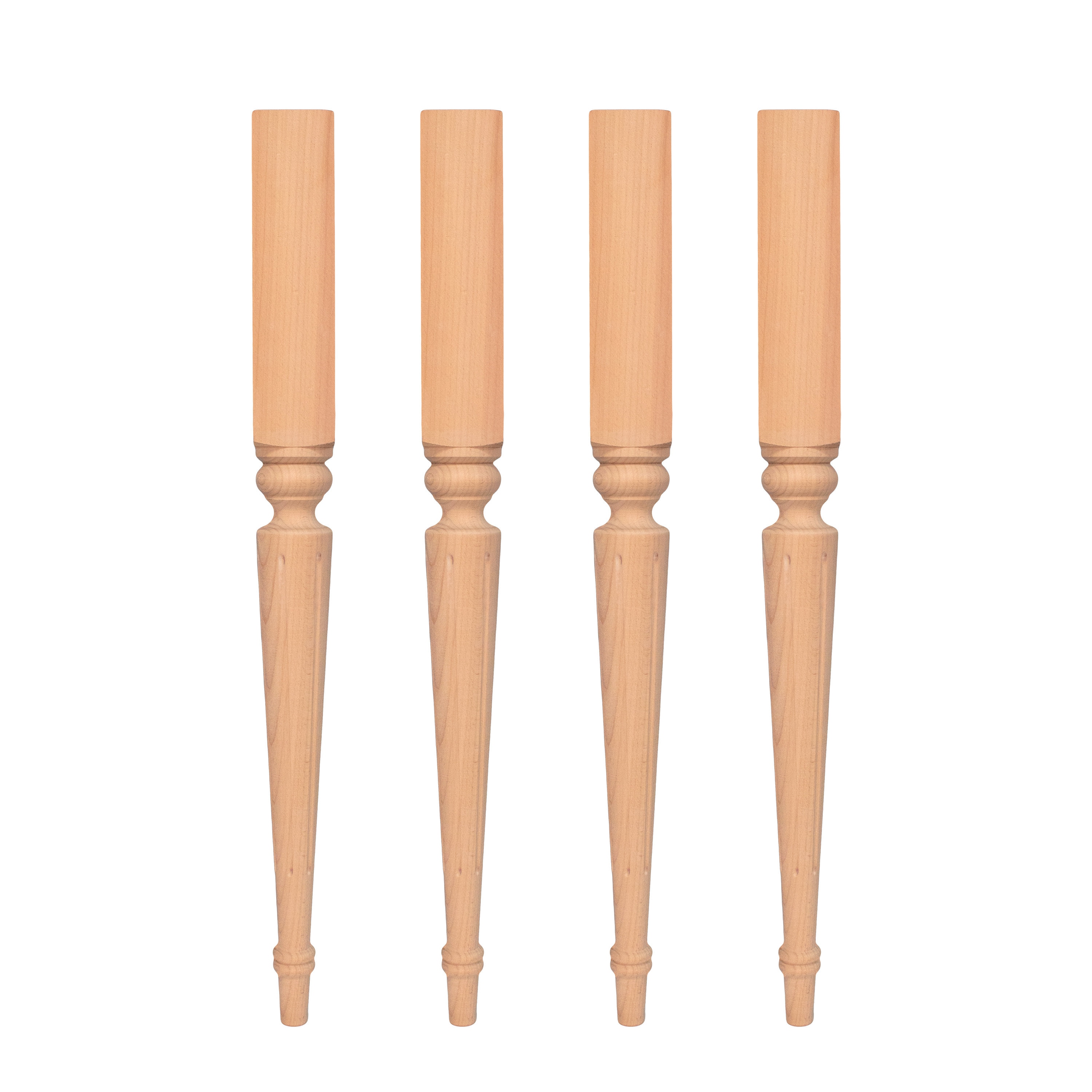 Wooden Table Legs Set of 4 Turned Table Legs Dining Table Etsy