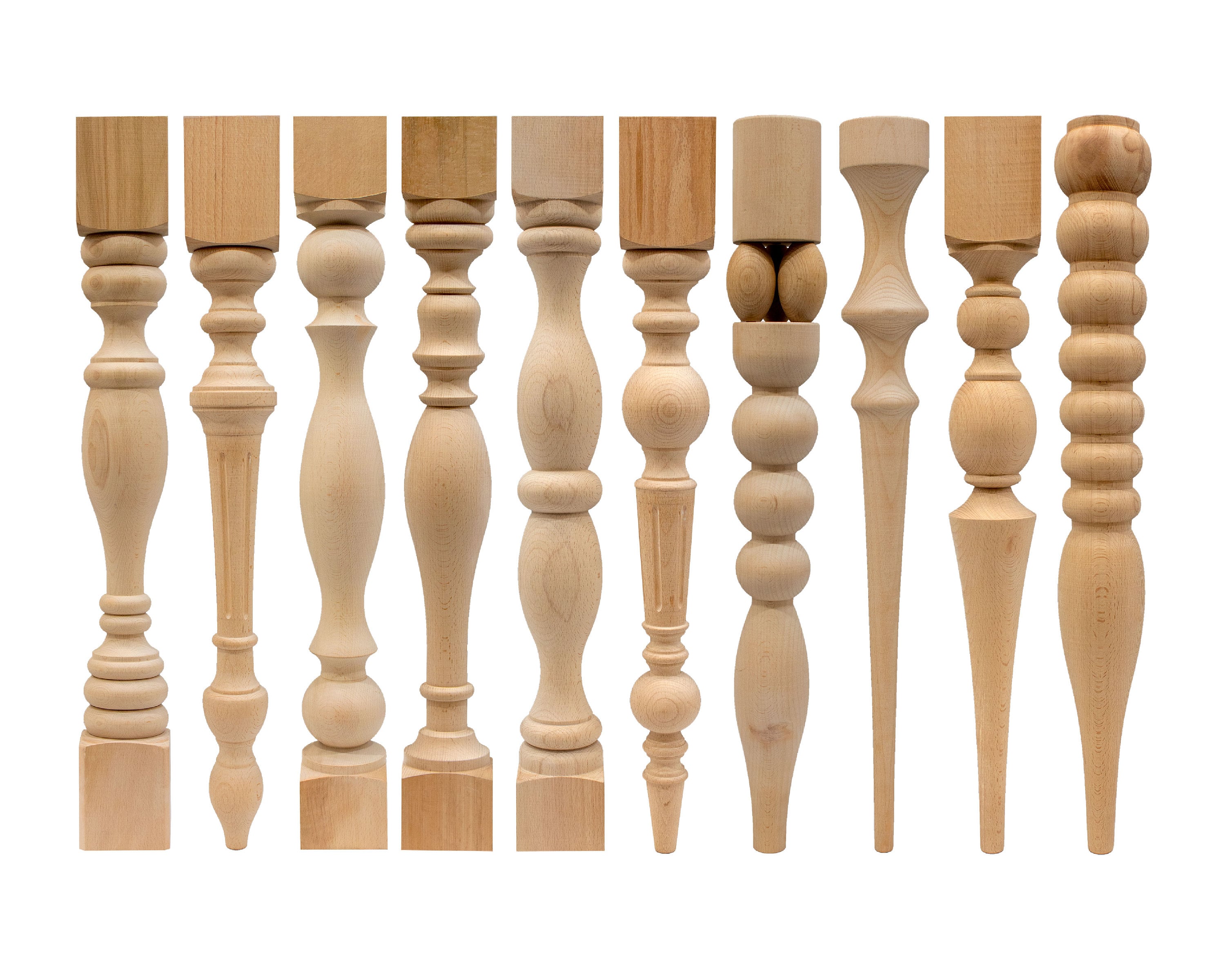 Wood turned table legs deals