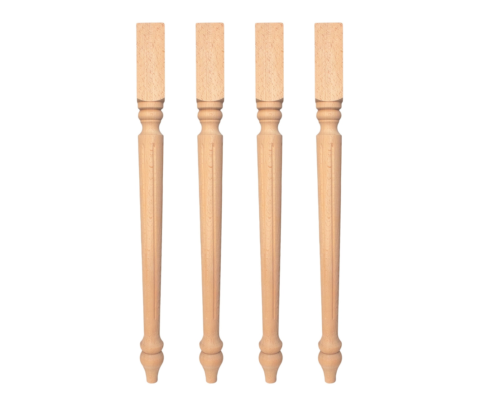 Table Legs Wood Set of 4 Turned Wood Legs Turned Table Etsy