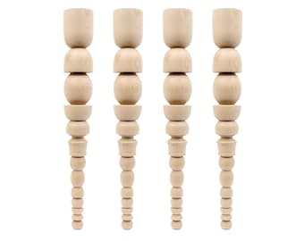 74 cm lange, gedrechselte Tischbeine, gedrechselte Tischbeine, Bauernhaus Esstischbeine, Holztischbeine, moderne Tischbeine, Küchentischbein, klobiges Bein