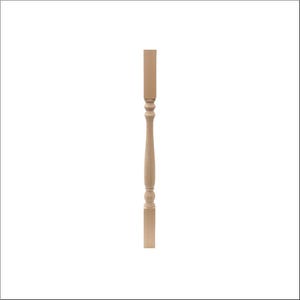 Unfertige Balustraden, Baluster für Treppe, einzigartige Design-Treppenteile, Holztreppenspindeln für Innentreppe, Treppenspindel