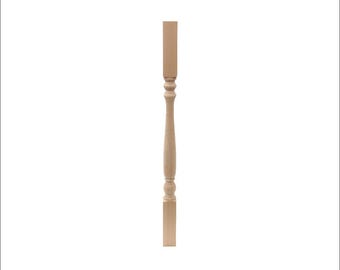 Unfinished balusters, Balusters for Staircase, Unique Design Stair Parts, Wood Stair Spindles For Indoor Staircase, Stair spindle