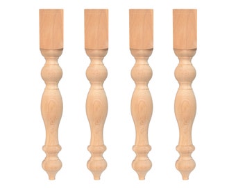 Elegante eiken A-tafelpoten (A-poot) 4x10cm, 76-78cm breed, 72 cm hoog
