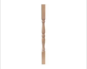 Balusters for Staircase, Unique Design Stair Parts, Wood Stair Spindles For Indoor Staircase, stair spindle, unfinished balusters
