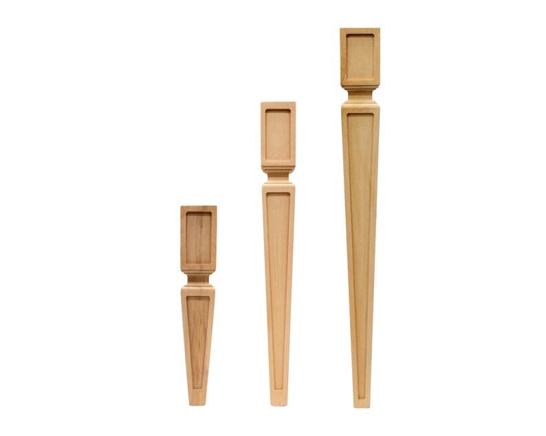 Table Legs Wood Set of 4 Turned Table Legs Furniture Legs Etsy