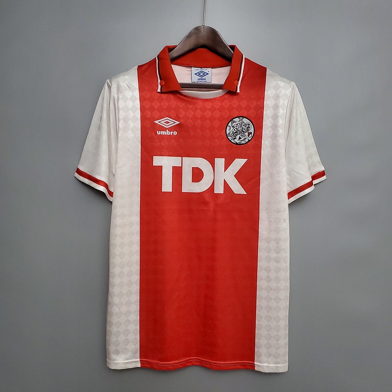 zwaan En team Zeker Retro Ajax Home 1990-1992 JERSEY KIT SHIRT - Etsy