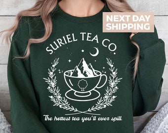 Suriel Tea Co Sweater, Bookish Sweatshirt, A Court Of Thorns And Roses Sweater, ACOTAR Sweater, Sarah J Maas Shirt, SJM Licensed Official