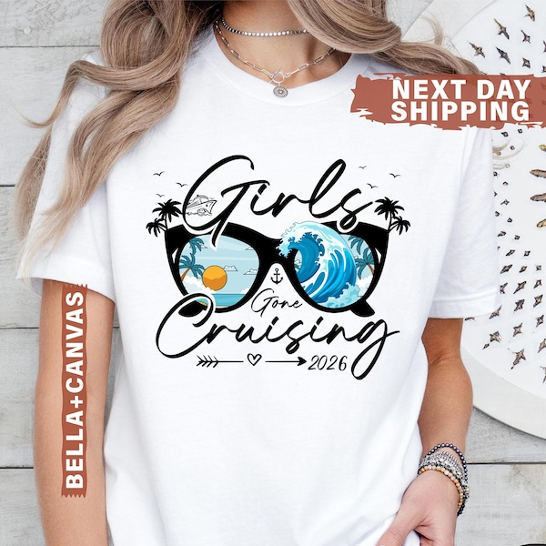 Camiseta "Girls Gone Cruising", Camiseta "Girls Cruise 2026", Camiseta "Cruceros para amantes", Camiseta "Vacaciones en crucero", Camiseta "Crucero a juego", Camiseta "Vacaciones para chicas"
