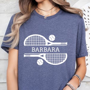 CUSTOM Tennis Shirt, Tennis Player Shirt, Unisex Tennis Team Shirt, Game Day Shirt, Funny Tennis Shirt, Tennis Player Present, Tennis Gifts