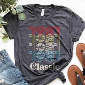 44th Birthday Shirt, 44th Birthday Gift For Women, Vintage 1981 Shirt, Retro Birthday 1981 Classic, 44th Birthday Gift For Men