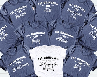Funny 50th Birthday Group T-Shirt: Custom Party Celebration Tee