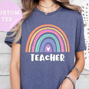 Custom School Shirt, School Mascot Rainbow Tee, School Team Shirt, Gift For Student, School Mascot Shirt, School Spirit Shirt, School Spirit