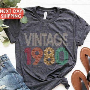 1980 Vintage Shirt, 1980 Birthday Shirt, 45th Birthday Gift, 45th Birthday Gift Shirt, 1980 Vintage Tee, 1980 Retro Shirt