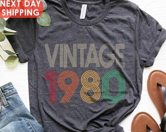 1980 Vintage Shirt, 1980 Birthday Shirt, 46th Birthday Gift, 46th Birthday Gift Shirt, 1980 Vintage Tee, 1980 Retro Shirt