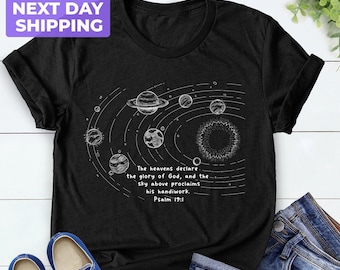 Faith Shirt, Religious Tee, Christian T-Shirt, Religious Gift Space Reading, Jesus Shirt, Christian Clothing, Christmas Shirt