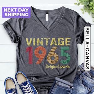 60th Birthday Woman, 60th Birthday Shirt, Vintage 1965 Original Parts Shirt, 60th Birthday Gift For Women, 60th Birthday Gift For Men