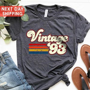 Vintage 1993 Shirt, 32nd Birthday Gift For Woman, 1993 Vintage Shirt, 32nd Birthday Gift For Men, Born In 1993 Shirt, Retro 1993 Shirt