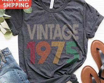 51st Birthday Shirt, Vintage 1975 Shirt, 51st Birthday Gift For Women, 51st Birthday Gift For Men, 51st Birthday Friend, 51st Birthday Woman