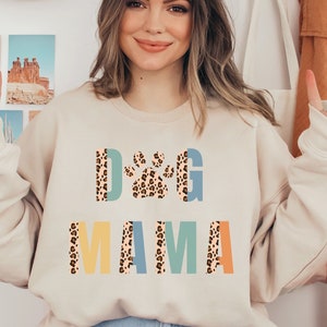 Dog Mama Sweatshirt, Mothers Day Gift, Dog Mom Gift, Fur Mama Sweater, Dog Lover Sweater, Dog Owner Shirt, Retro Dog Mom Sweater