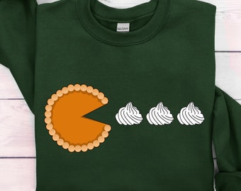 Pumpkin Pie Sweatshirt, Thanksgiving Sweater for Women, Thick Thighs Sweatshirt, Pumpkin Pie Gift Shirt, Thanksgiving Shirt, Fall Sweatshirt