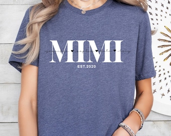 Mom Est Shirt, Valentine's Day Shirt, Mother's Day Shirt, Mom Mimi Gigi Aunt Shirt Mother's Day T-Shirt, Mother's Day Gift, Gift For Mom