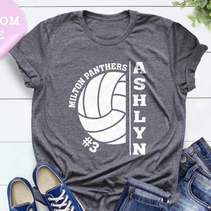 Personalized Volleyball Shirt, Custom Volleyball Shirts, Christmas Shirt, Volleyball  Shirt, Team Spirit Shirt, Player Number and Name Shirt