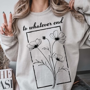Thorns and Roses, The Thirteen, Sjm-sweater, Acotar-sweater, To Whatever End, Velaris-sweater, glazen troon, trui Aelin Quote