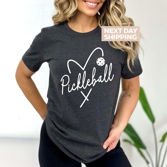 Pickleball Heart Shirt, Love Pickleball  T-Shirt, Pickleball Lover Shirt, Funny Pickleball Shirt, Pickleball Player Gift Tee, Game Day Tee