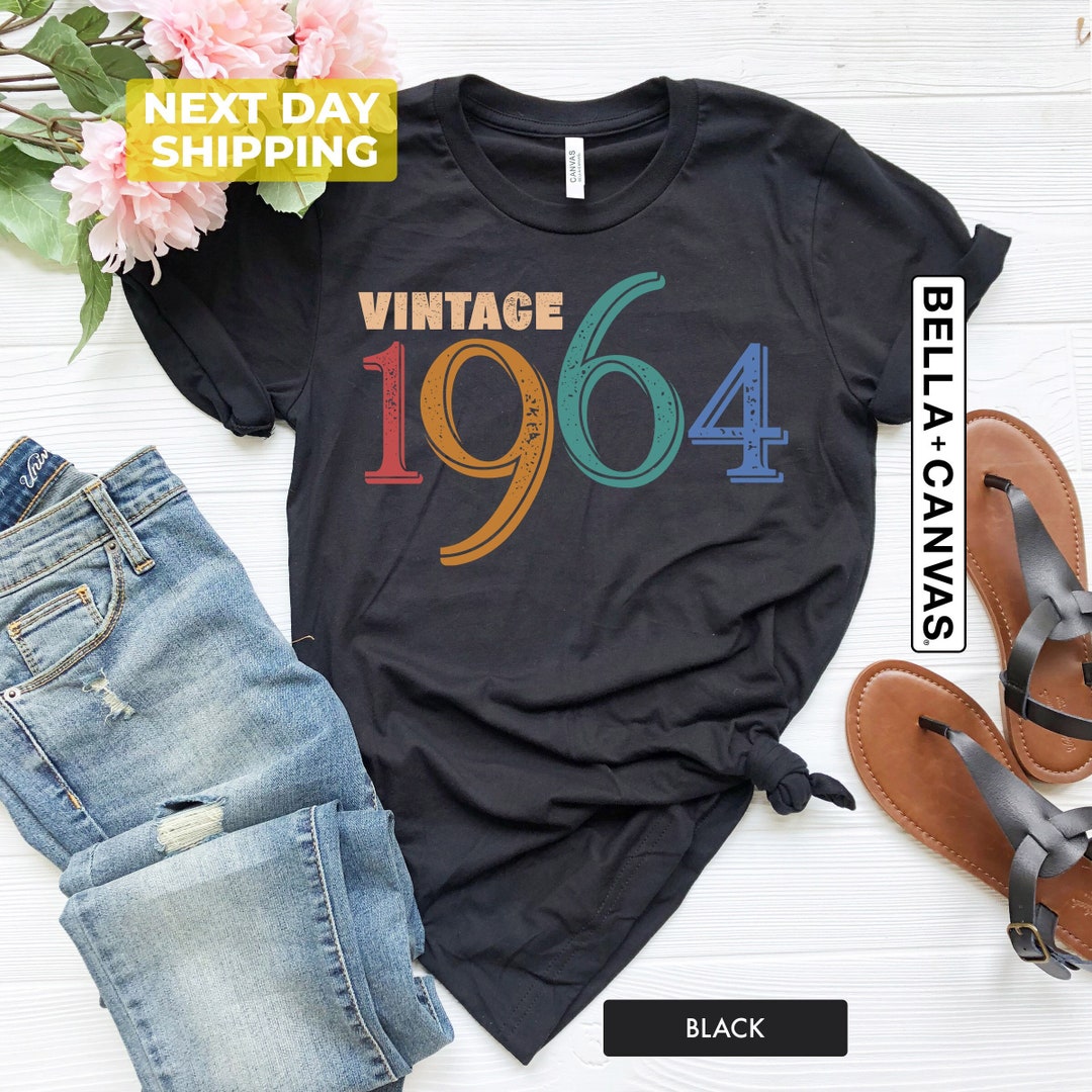 Vintage 1964 Birthday Shirt, 1964 T-shirt, 60th Birthday Men Tee, 60th ...