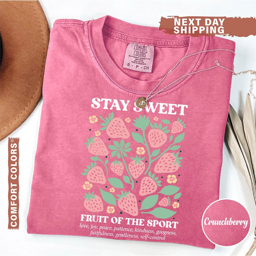 Boho Christian Strawberry Shirt Fruits of the Spirit Bible Verse Shirt ...