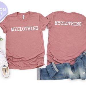 Custom Back-Front Text Shirt