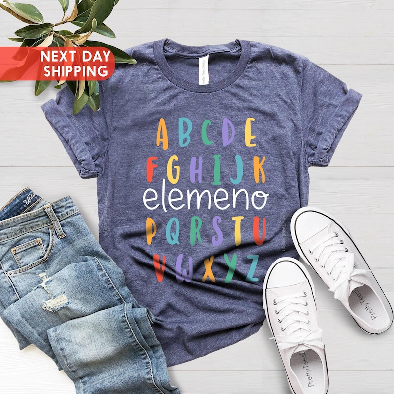 ABC Elemeno Shirt, Teacher Shirt, Kindergarten Teacher Shirt, Alphabet Shirt, Preschool Teacher Shirt, ABC Shirt, Teacher Day Shirt image 1